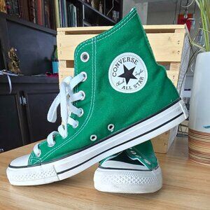Green Converse All--Stars